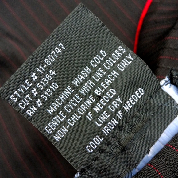 I.N. SAN FRANCISCO LADIES BLACK/RED TRIM UNLINED LIGHT OVERCOAT (HONG KONG) - Picture 17 of 17